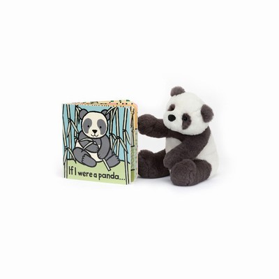 Jellycat If I Were A Panda and Harry Panda Cub Small Australia | 286137EDH